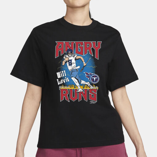 Will Levis Tennessee Titans Angry Runs T-Shirt1