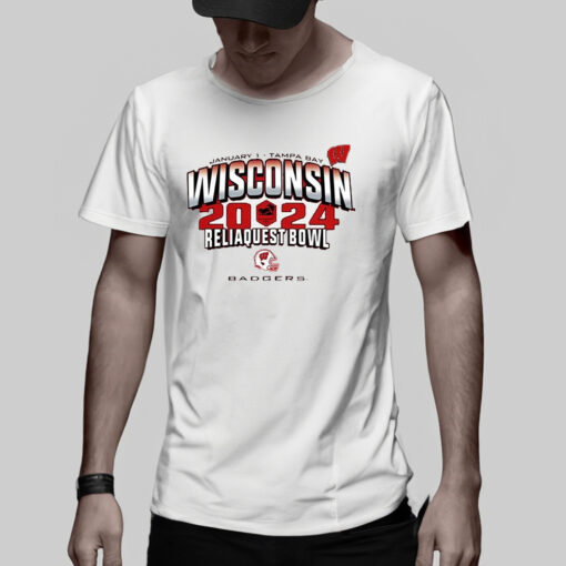 Wisconsin Badgers 2023 Reliaquest Bowl Badgers T-Shirt