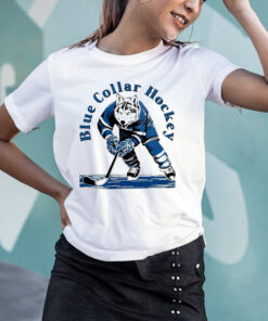 Wolf Blue Collar Hockey T-Shirtt