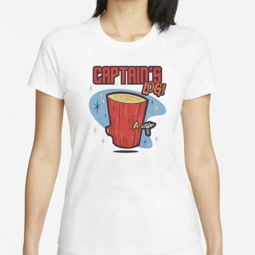 Wood captain’s log cartoon T-Shirt