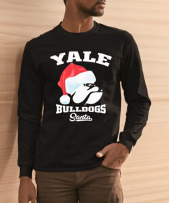 Yale Bulldogs Football Santa Hat Christmas Shirt