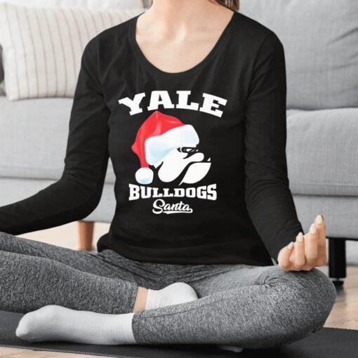 Yale Bulldogs Football Santa Hat Christmas Shirts