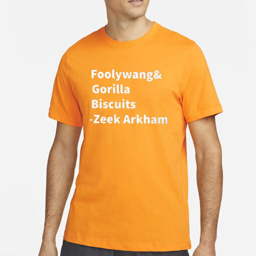 Zeek Arkham Foolywang And Gorilla Biscuits T-Shirts