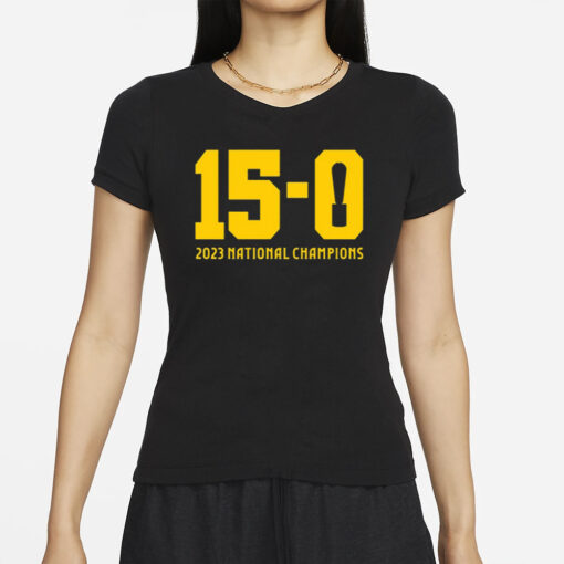 15-0 Trophy 2023 National Champions T-Shirts