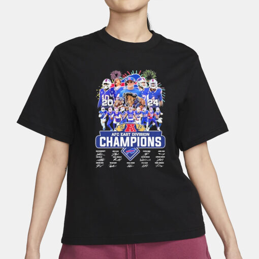 2024 Afc East Division Champions Bills Team Name Player T-Shirt1