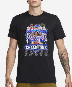 2024 Afc East Division Champions Bills Team Name Player T-Shirt3