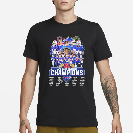 2024 Afc East Division Champions Bills Team Name Player T-Shirt3