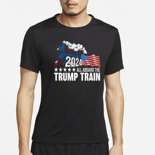 2024 All Aboard The Trump Train T-Shirt4