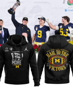 2024 Rose Bowl Game Champions Hall To The Victors Michigan Hoodie