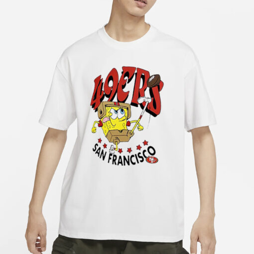 49ers Super Bowl LVIII X Spongebob Squarepants T-Shirt