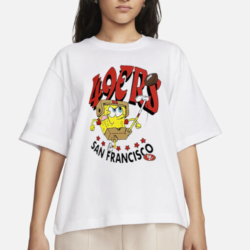 49ers Super Bowl LVIII X Spongebob Squarepants T-Shirts