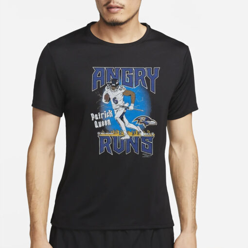 Angry Runs Ravens Patrick Queen T-Shirt2