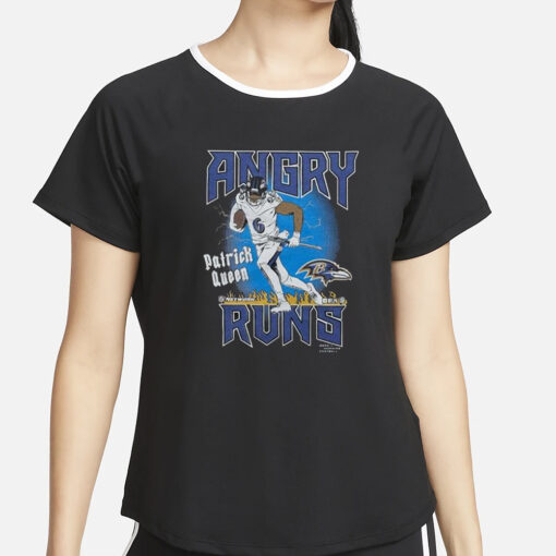 Angry Runs Ravens Patrick Queen T-Shirt4