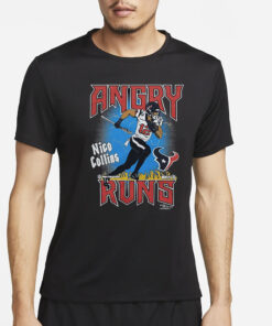 Angry Runs Texans Nico Collins T-Shirt2