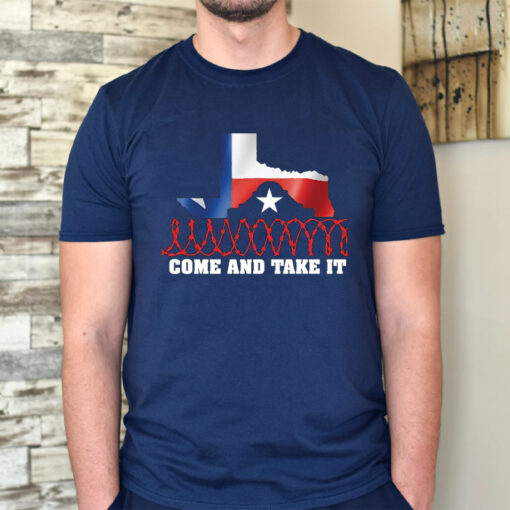 Attorney General Ken Paxton Come And Take It Razor Wire Texas T-Shirt3