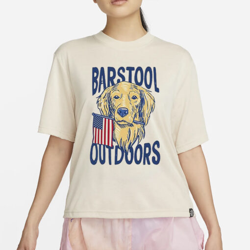 Barstool Outdoors Dog Usa T-Shirt2