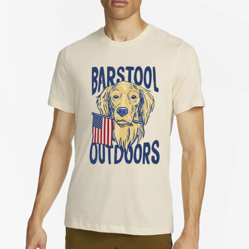 Barstool Outdoors Dog Usa T-Shirt4