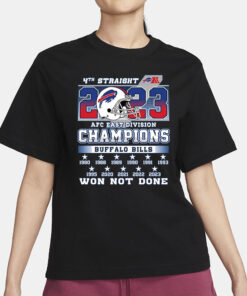 Bills AFC East Division Champions Won Not Done T-Shirt1