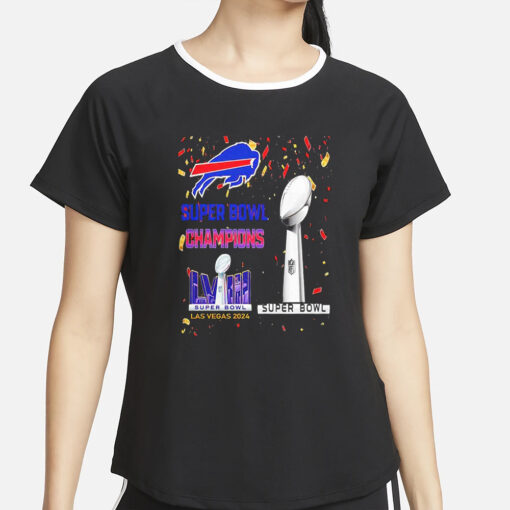 Bills Super Bowl Champions LVIII Las Vegas 2024 T-Shirt2