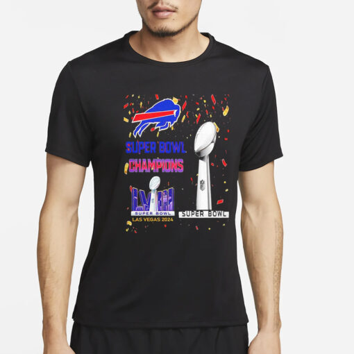 Bills Super Bowl Champions LVIII Las Vegas 2024 T-Shirt4