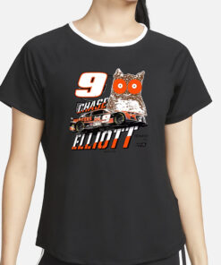 Chase Elliott #9 Hooters Youth Gray T-Shirt4