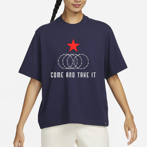 Come And Take It Texas Border Razor Wire Immigration T-Shirts