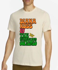 Diana Ross And The Supremes Stacked Butterfly T-Shirt2