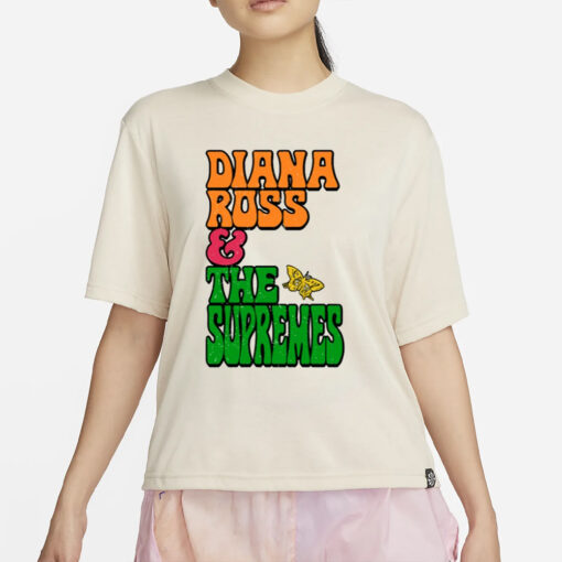 Diana Ross And The Supremes Stacked Butterfly T-Shirt4