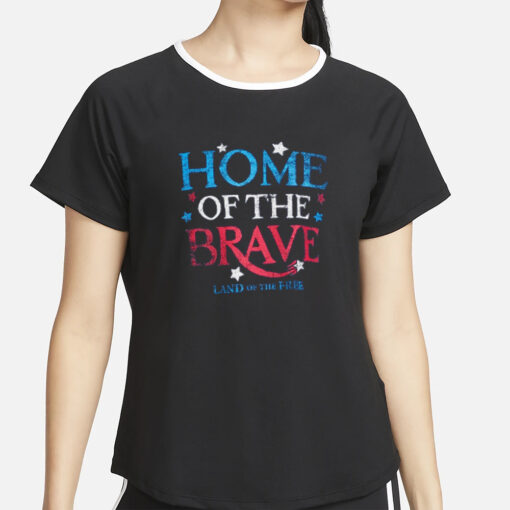 Fourth of July Men's & Big Men's Home of the Brave Graphic T-Shirt 2