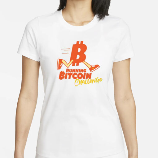 Fran Finney Running Bitcoin Challenge T-Shirts