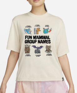 Fun Mammal Group Names T-Shirt2