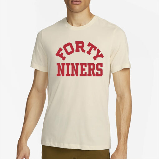 George Kittle Wearing Forty Niners T-Shirt2