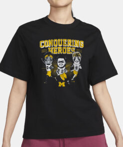 Michigan Football 2023 Caricatures Conquering Heroes T-Shirt3