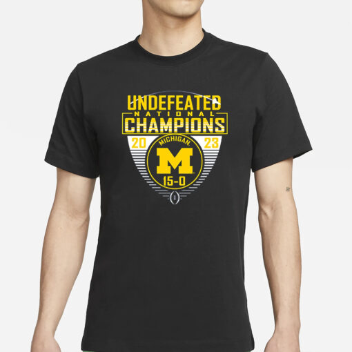 Michigan National Championship Undefeated 15-0 T-Shirt