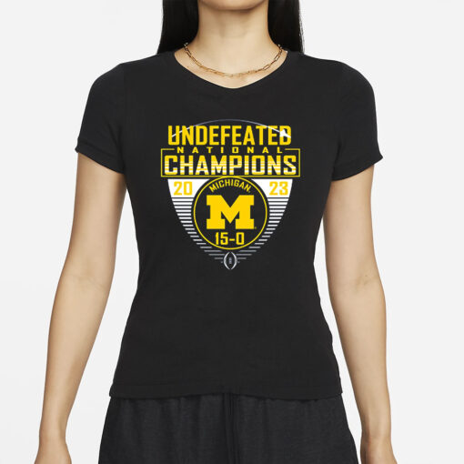 Michigan National Championship Undefeated 15-0 T-Shirts