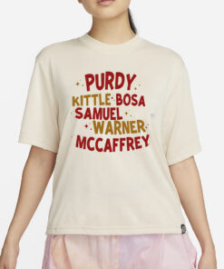 Purdy Kittle Bosa Samuel Warner Mccaffrey T-Shirt2