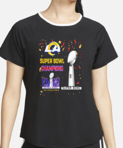 Rams Super Bowl Champions LVIII Las Vegas 2024 T-Shirt4