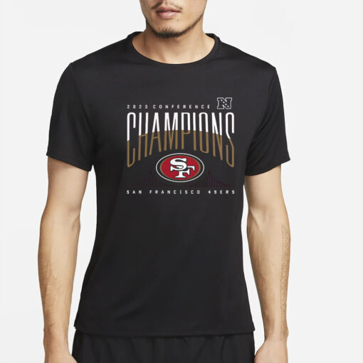 San Francisco 49ers 2023 Nfc Champions Not Done Yet Big Tall T-Shirt2