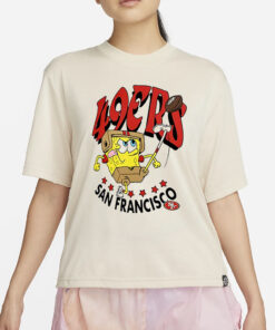 San Francisco 49ers Super Bowl Lviii X Spongebob Squarepants T Shirt2