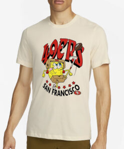 San Francisco 49ers Super Bowl Lviii X Spongebob Squarepants T Shirt4