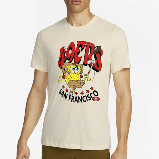 San Francisco 49ers Super Bowl Lviii X Spongebob Squarepants T Shirt4