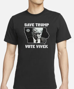 Save Trump Vote Vivek Iowa Map T-Shirt