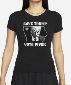 Save Trump Vote Vivek Iowa Map T-Shirts