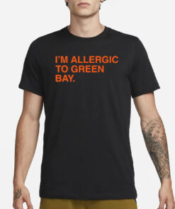 Sean Abram I’m Allergic To Green Bay T-Shirt3