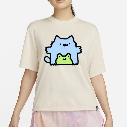 Silly Nub Cat Frog T Shirt4