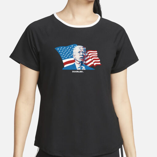 Steve Will Do It With Flag T-Shirt2