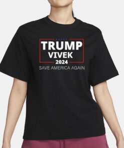 TRUMPP VIVEK 2024 SAVE AMERICA AGEIN T SHIRT1