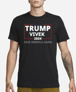 TRUMPP VIVEK 2024 SAVE AMERICA AGEIN T SHIRT3