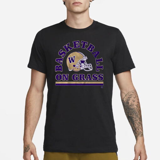 Washington Basketball On Grass T-Shirt3