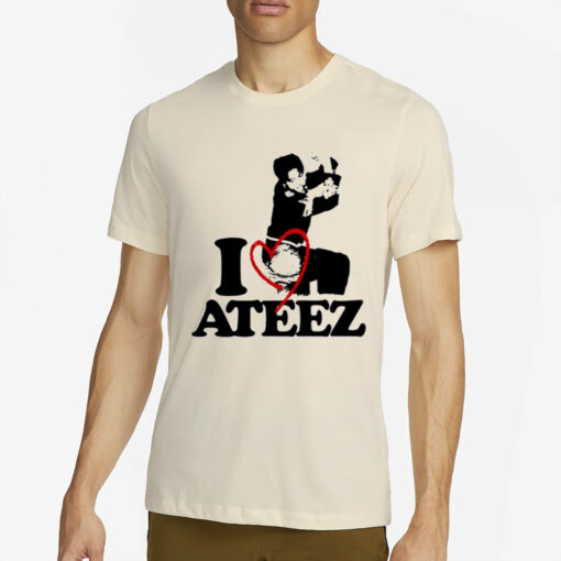 Wooyoung I Heart Ateez T-Shirt2